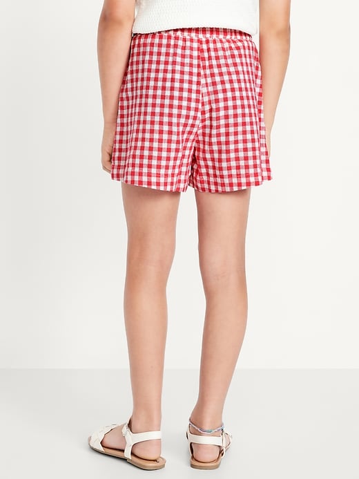 View large product image 2 of 5. Wrap-Front Linen-Blend Skort for Girls