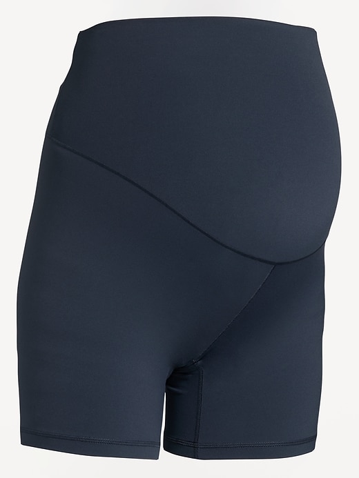 Image number 4 showing, Maternity Full Panel StudioSmooth Biker Shorts -- 6-inch inseam