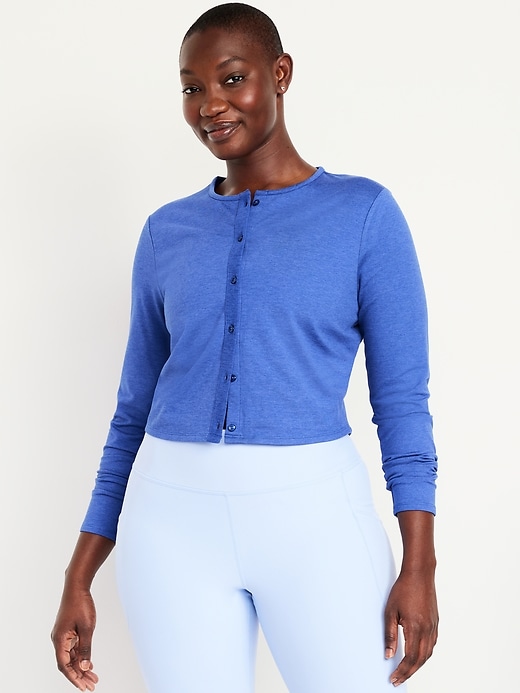 Image number 5 showing, CloudComfy Cropped Cardigan