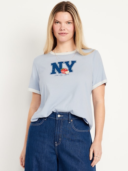 Image number 5 showing, EveryWear Graphic Ringer T-Shirt