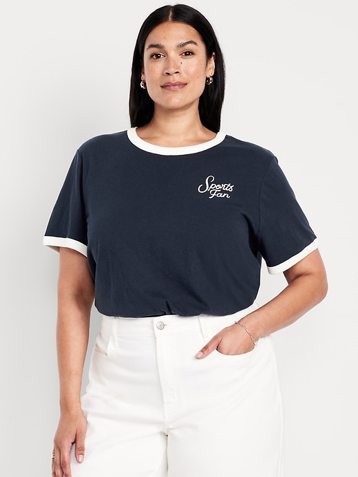 Image number 7 showing, EveryWear Graphic Ringer T-Shirt