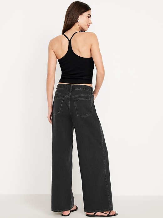 Image number 3 showing, Mid-Rise Wow Baggy Wide-Leg Jeans