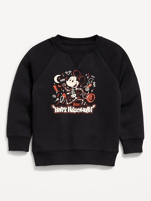 View large product image 2 of 3. Disney© Mickey Mouse Halloween Graphic Unisex Sweatshirt for Toddler
