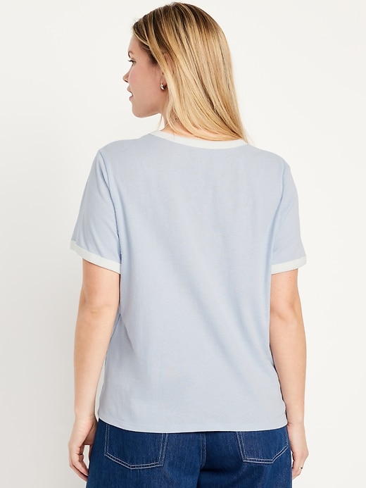 Image number 6 showing, EveryWear Graphic Ringer T-Shirt