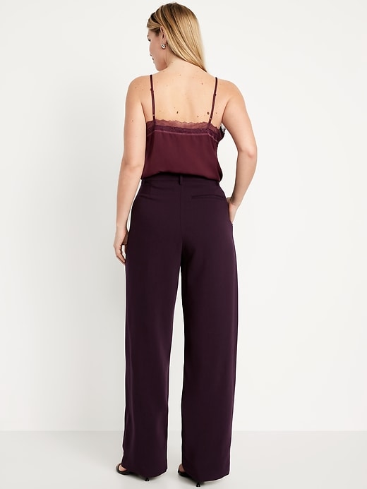 Image number 6 showing, Extra High-Waisted Taylor Wide-Leg Trouser Pants