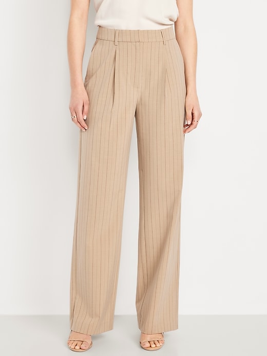 Image number 2 showing, Extra High-Waisted Taylor Wide-Leg Trouser Pants