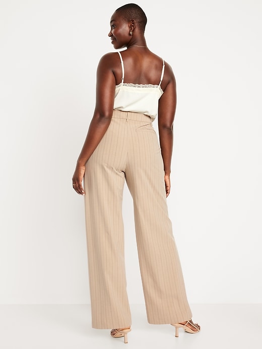 Image number 6 showing, Extra High-Waisted Taylor Wide-Leg Trouser Pants