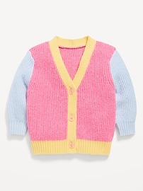 L'image numéro 1 présente Cardigan côtelé aux couleurs contrastantes SoSoft pour bébé