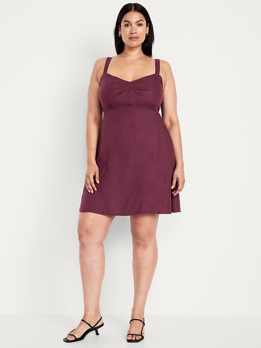 Image number 6 showing, Fit & Flare Crepe Mini Dress