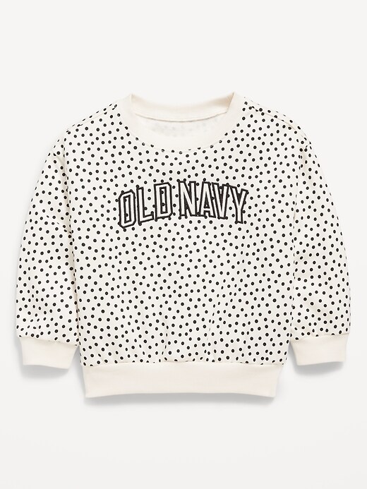 View large product image 1 of 2. Printed Long-Sleeve Logo-Graphic Sweatshirt for Toddler Girls
