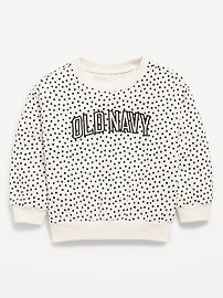 Image number 1 showing, Printed Long-Sleeve Logo-Graphic Sweatshirt for Toddler Girls
