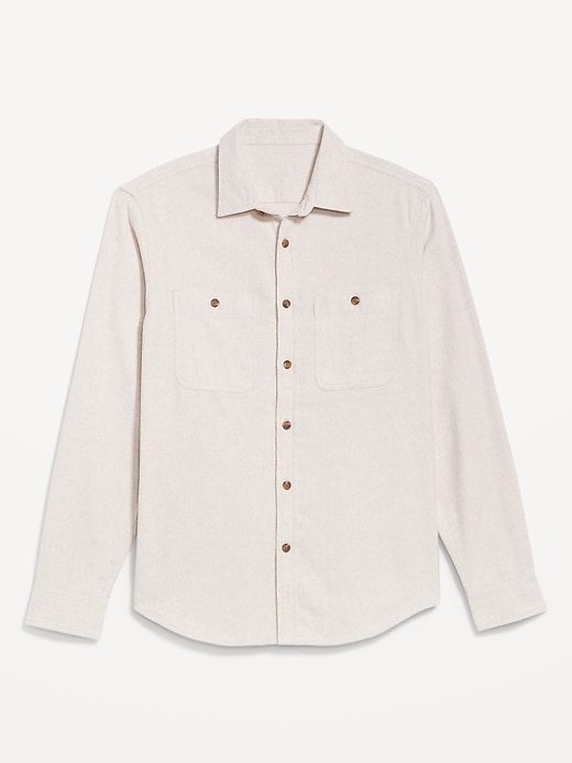 L'image numéro 4 présente Chemise en flanelle à poche