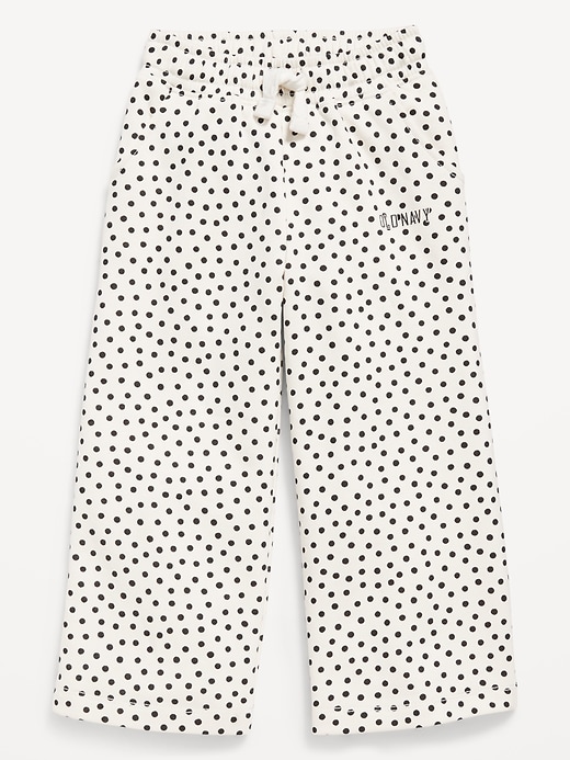 View large product image 1 of 2. Printed Logo-Graphic Wide-Leg Sweatpants for Toddler Girls