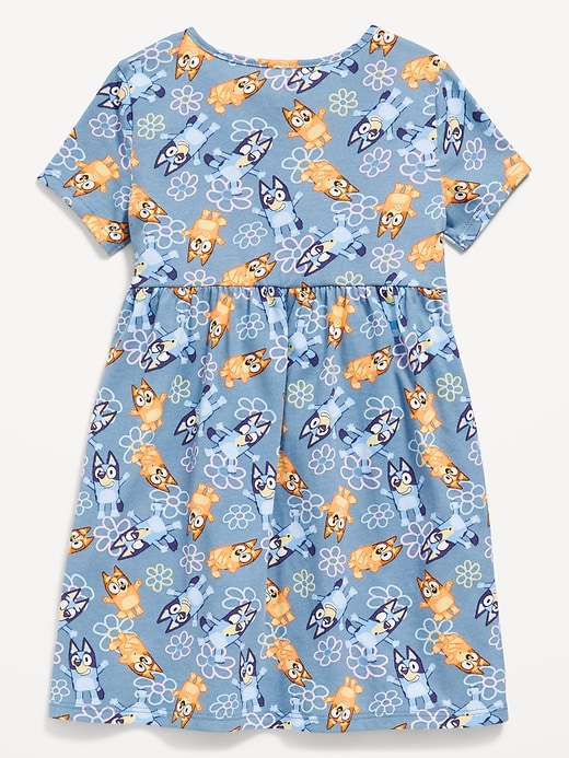 View large product image 2 of 2. Bluey™ Short-Sleeve Graphic Dress for Toddler Girls