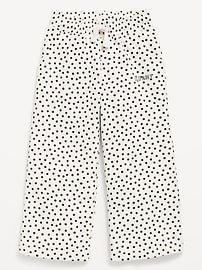 Image number 1 showing, Printed Logo-Graphic Wide-Leg Sweatpants for Toddler Girls