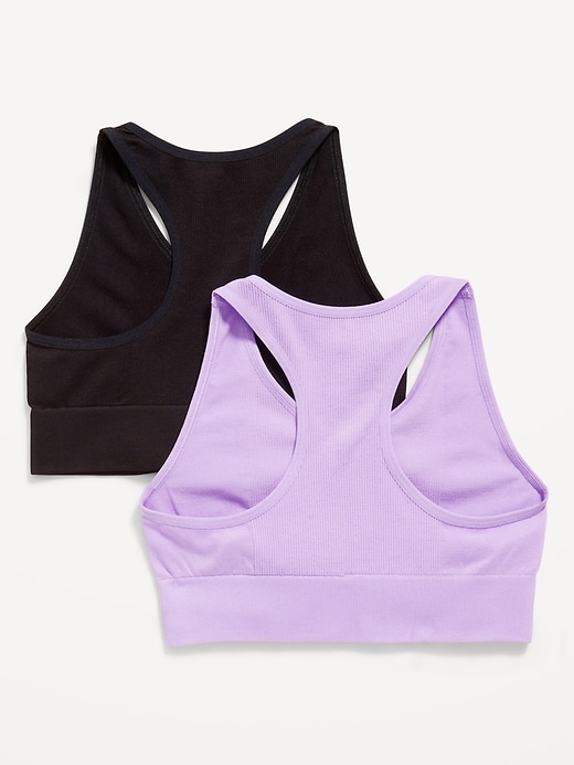 Voir une image plus grande du produit 2 de 2. Soutien-gorge performance sans coutures pour fille (paquet de 2)