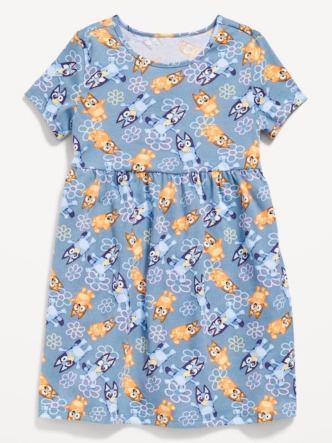 Bluey™ Short-Sleeve Graphic Dress for Toddler Girls - Bluey And Bingo