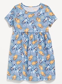 Image number 1 showing, Bluey™ Short-Sleeve Graphic Dress for Toddler Girls