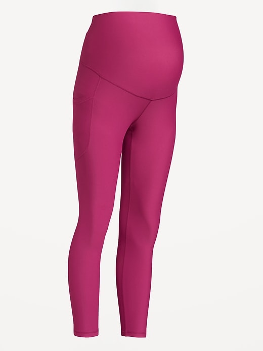 Image number 2 showing, Maternity Full-Panel PowerSoft 7/8 Leggings
