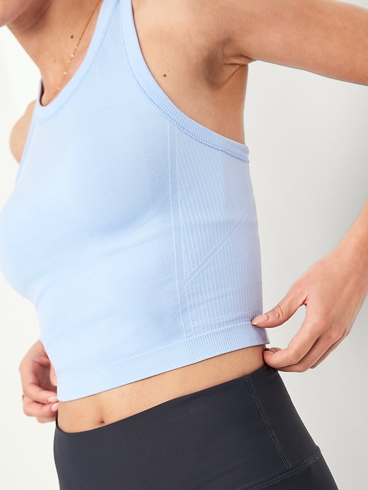 Image number 4 showing, Fluid Seamless Fitted Crop Tank Top