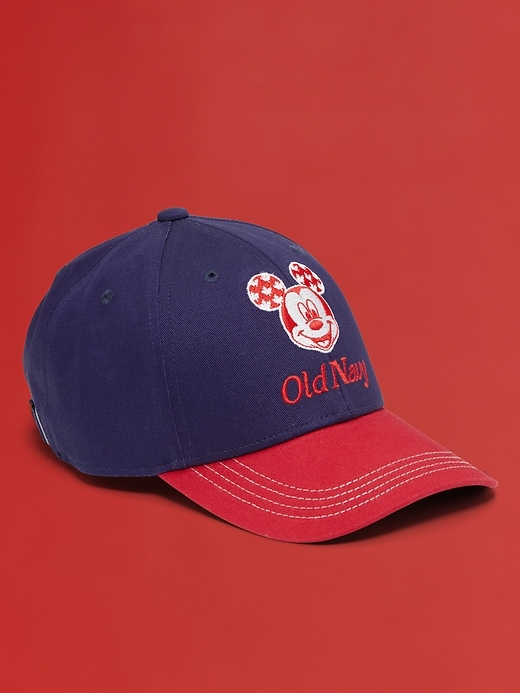 View large product image 1 of 1. Old Navy x Disney© Mickey Mouse Gender-Neutral Flag Graphic Baseball Cap for Kids