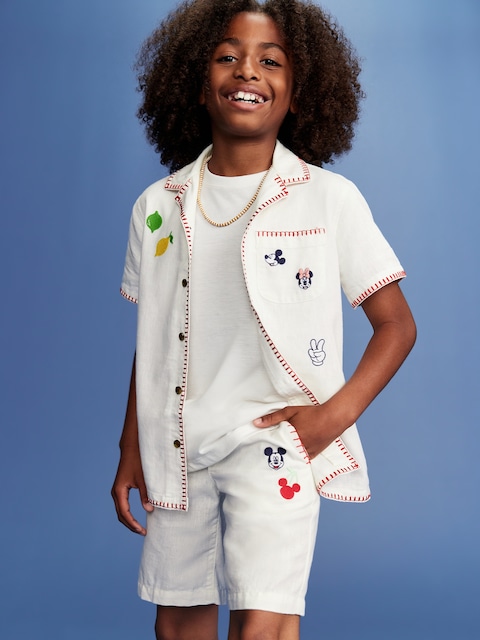 Bermuda Old Navy x Disney © en mélange de lin pour garçon