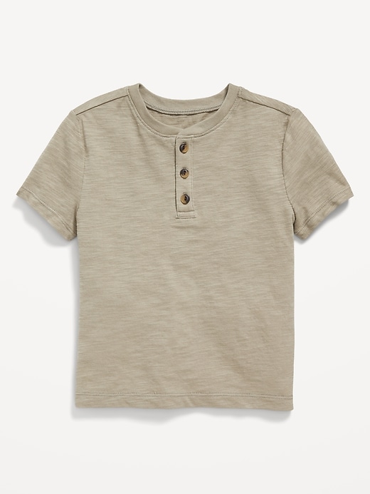 View large product image 1 of 1. Short-Sleeve Henley T-Shirt for Toddler Boys