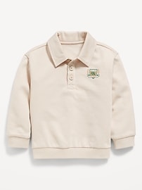 Image number 1 showing, Oversized Logo-Graphic Collared Sweatshirt for Toddler Boys