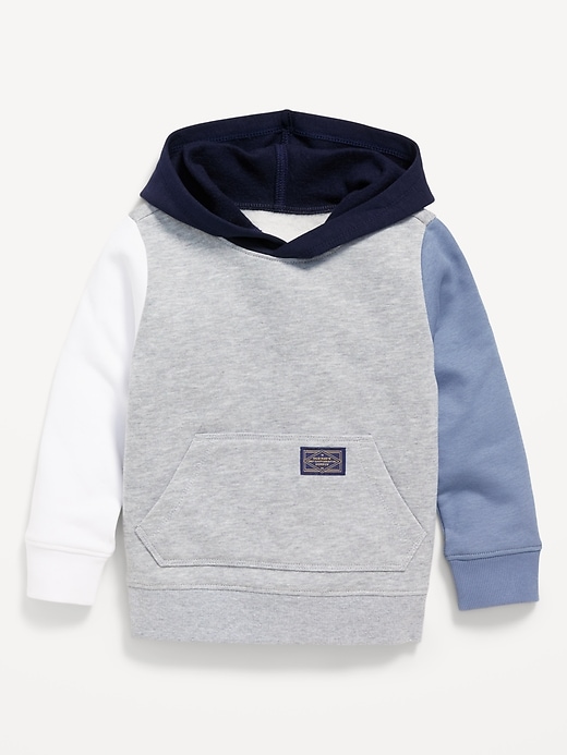 View large product image 1 of 2. Logo-Graphic Fleece Pullover Hoodie for Toddler Boys