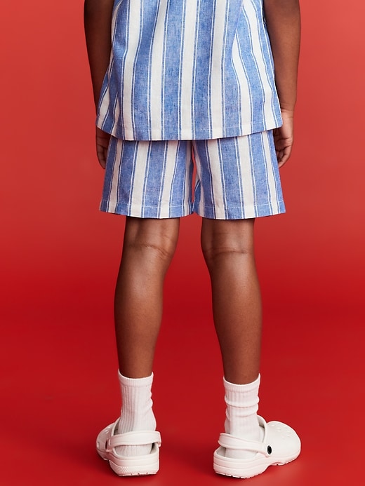 View large product image 2 of 6. Old Navy x Disney© Mickey Mouse Knee Length Linen-Blend Shorts for Boys