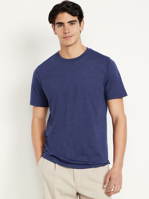 Crew-Neck T-Shirt - Blue