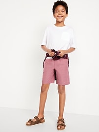 View large product image 3 of 7. Knee Length Linen-Blend Shorts for Boys