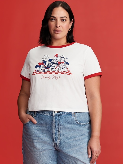 Image number 7 showing, Old Navy x Disney© Graphic Cropped Ringer T-Shirt