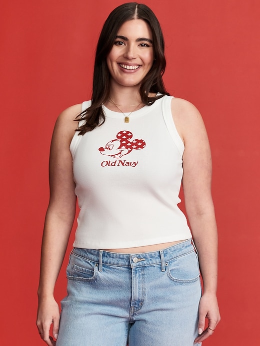 Image number 5 showing, Old Navy x Disney© Mickey Mouse Snug Logo Graphic Flag Tank Top