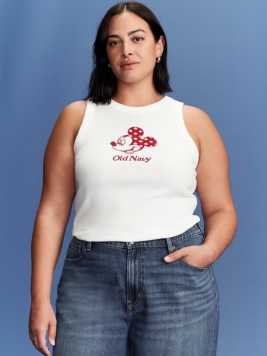 Image number 7 showing, Old Navy x Disney© Mickey Mouse Snug Logo Graphic Flag Tank Top
