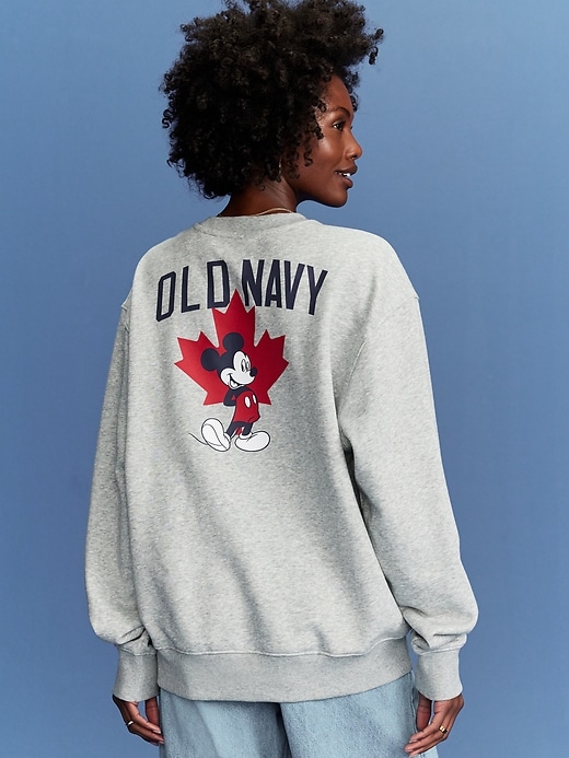 Image number 2 showing, Old Navy x Disney© Mickey Mouse Flag Oversized Logo Graphic Sweatshirt