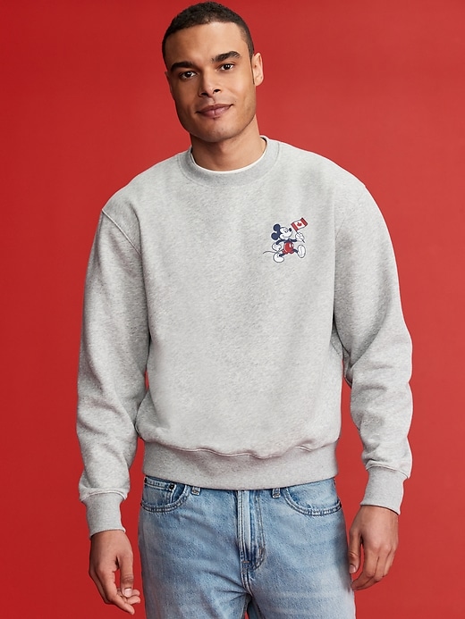 Image number 3 showing, Old Navy x Disney© Mickey Mouse Flag Oversized Logo Graphic Sweatshirt