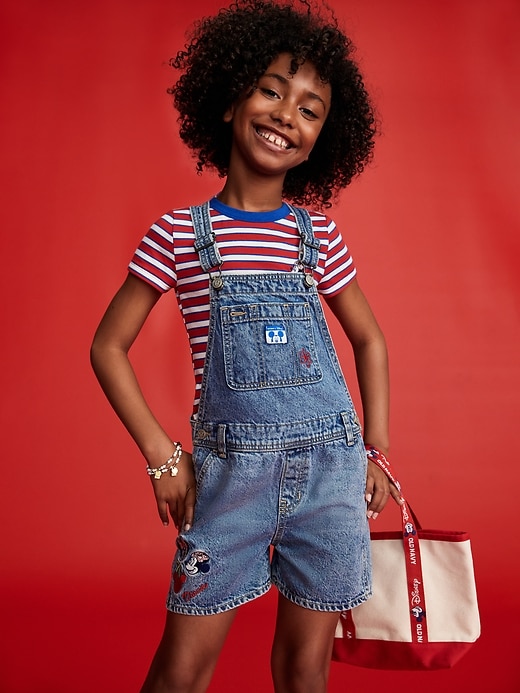 View large product image 1 of 5. Old Navy x Disney© Baggy Jean Shortalls for Girls