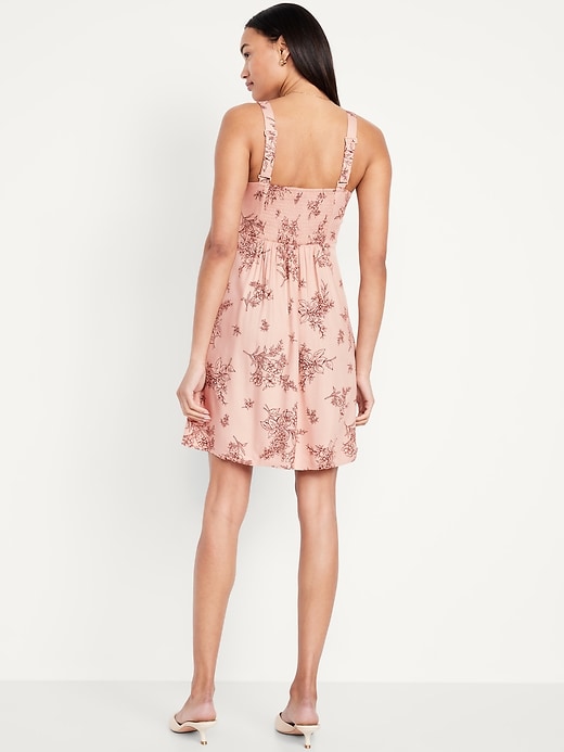 Image number 2 showing, Fit & Flare Crepe Mini Dress