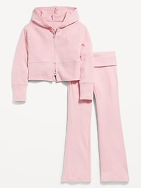 View large product image 4 of 4. CozePlush Flare-Leg Performance Pants for Girls