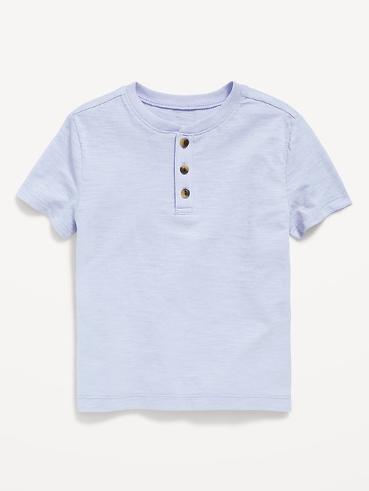 View large product image 1 of 1. Short-Sleeve Henley T-Shirt for Toddler Boys