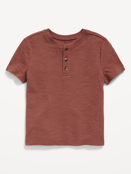 View large product image 1 of 1. Short-Sleeve Henley T-Shirt for Toddler Boys