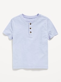 Image number 1 showing, Short-Sleeve Henley T-Shirt for Toddler Boys