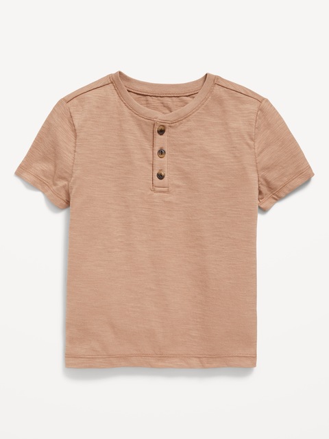T-shirt henley à manches courtes pour tout-petit garçon - Multi