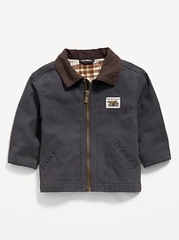 Image number 2 showing, Full-Zip Twill Barn Coat for Baby