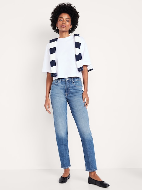Mid-Rise OG Straight Ankle Jeans