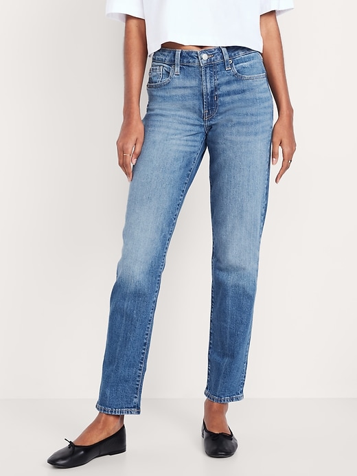 Image number 2 showing, Mid-Rise OG Straight Ankle Jeans