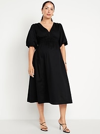 Image number 1 showing, Maternity Waist-Defined Midi Dress
