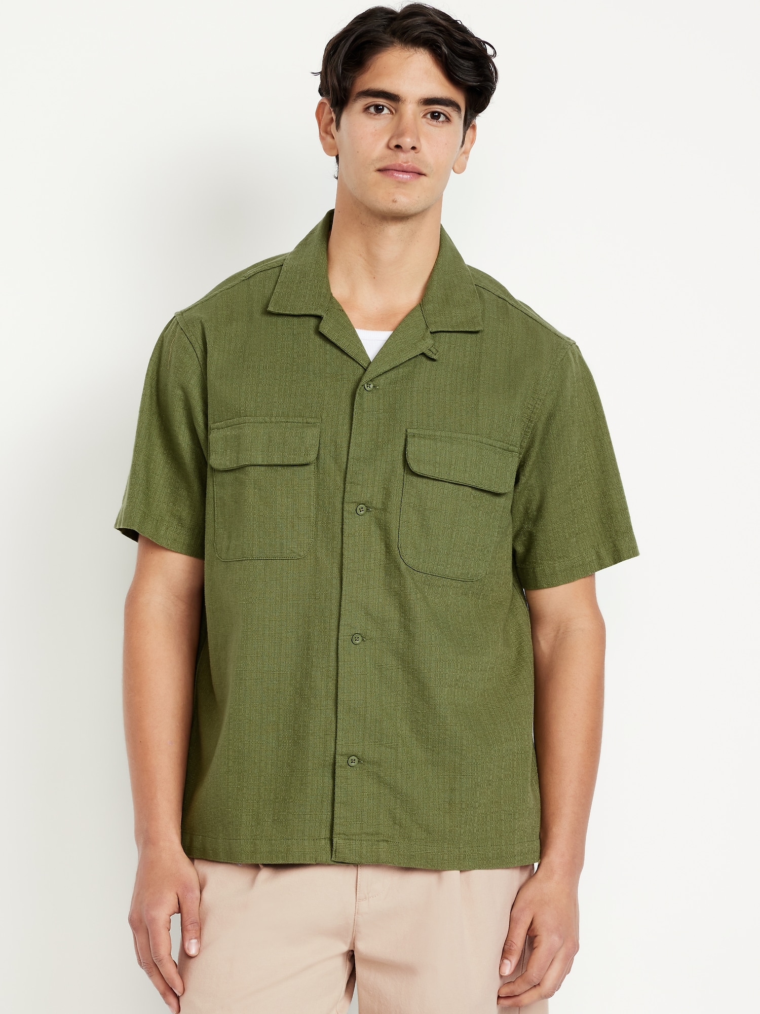 Short-Sleeve Utility Camp Shirt