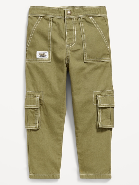 Cargo Twill Utility Pants for Toddler Boys - Green